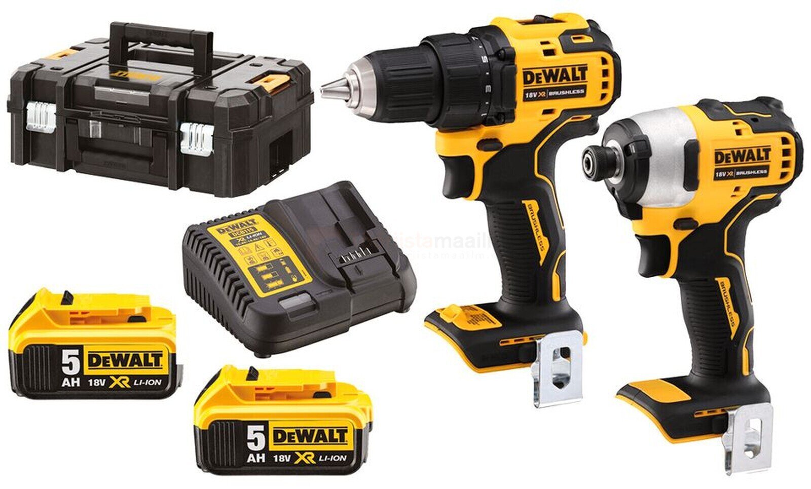 Aku tööriistade komplekt DeWalt Combokit DCK2061P2T hind ja info | Akutrellid, kruvikeerajad | kaup24.ee