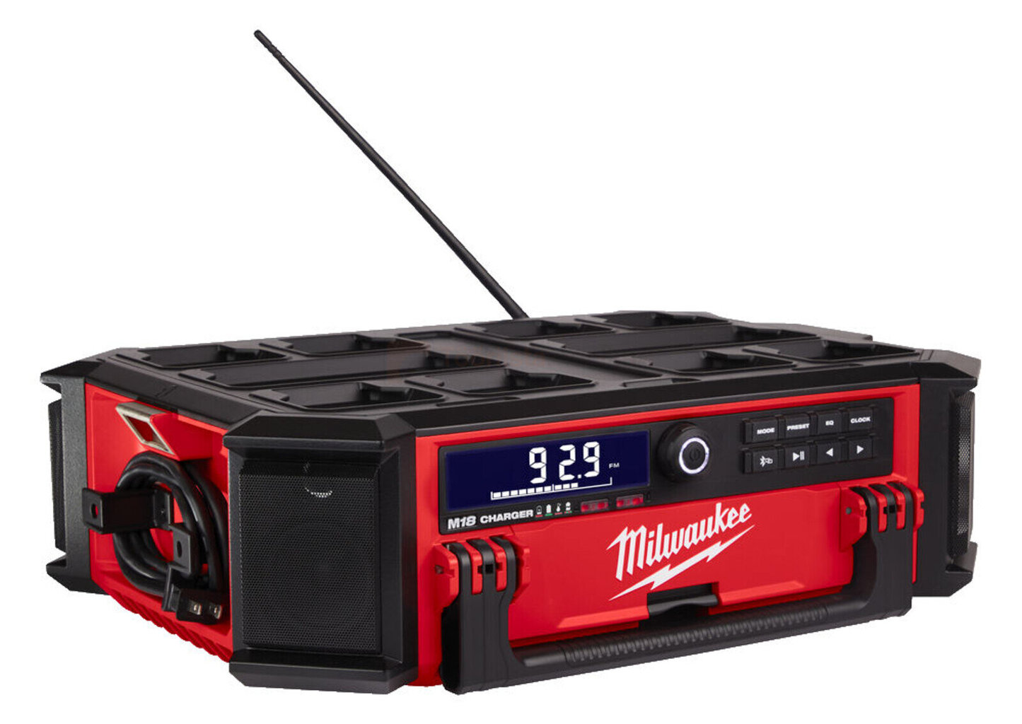 Raadio-akulaadija Milwaukee M18 Prcdab+ Packout- ilma aku ja laadijata цена и информация | Raadiod ja äratuskellad | kaup24.ee