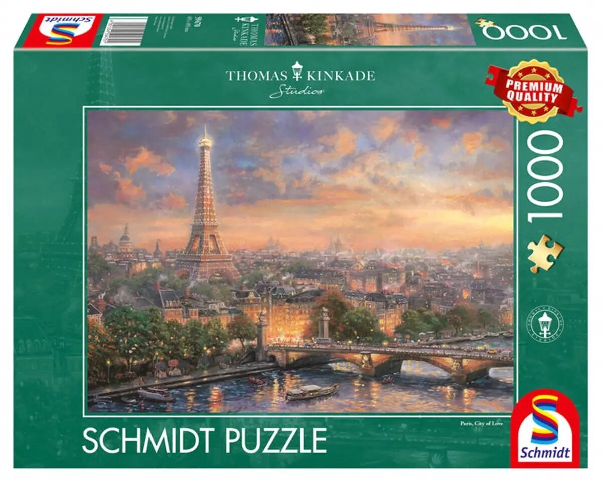 Pusle PQ 1000 tk. Thomas Kinkade, Pariis – Armastuse linn hind ja info | Pusled | kaup24.ee