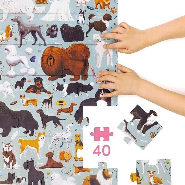 Pusle 40 osa Puzzlove - Koerad hind ja info | Pusled | kaup24.ee