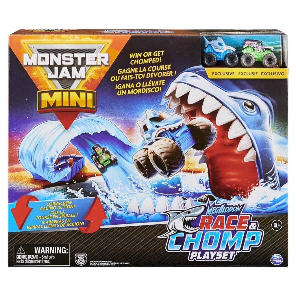 Monster Jam Mini Racing Komplekt Shark hind ja info | Poiste mänguasjad | kaup24.ee