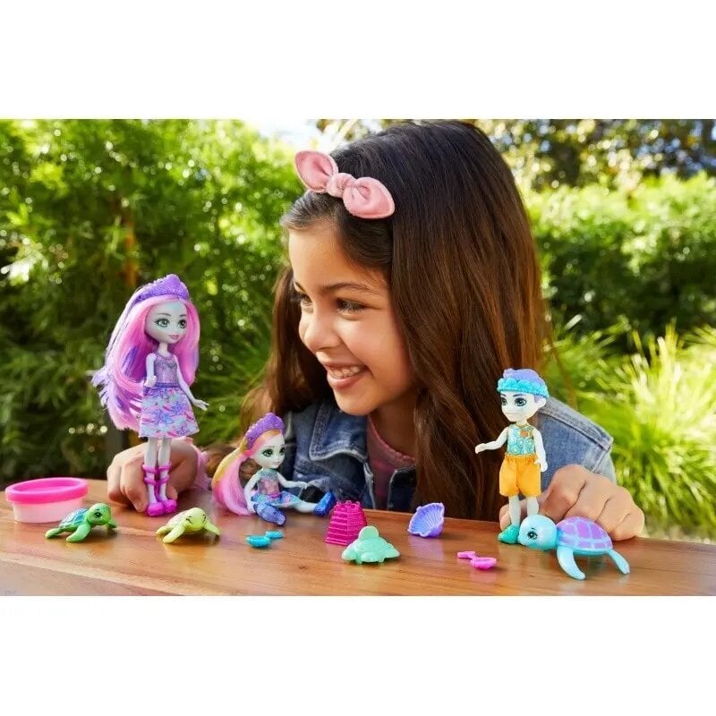 Nukud Enchantimals Family Tinsley Turle Turtles, Nukud + Lemmikloomad hind ja info | Tüdrukute mänguasjad | kaup24.ee