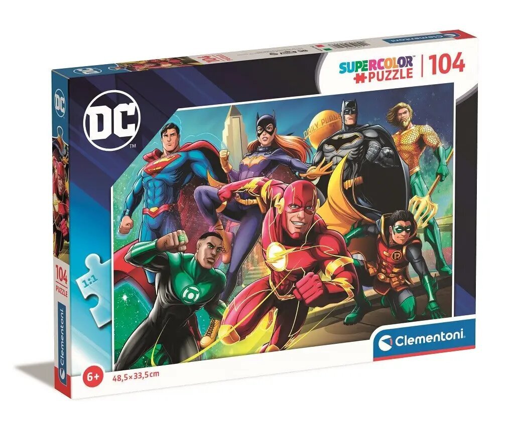 Pusle 104 elementi super värvi DC koomiksid hind ja info | Pusled | kaup24.ee