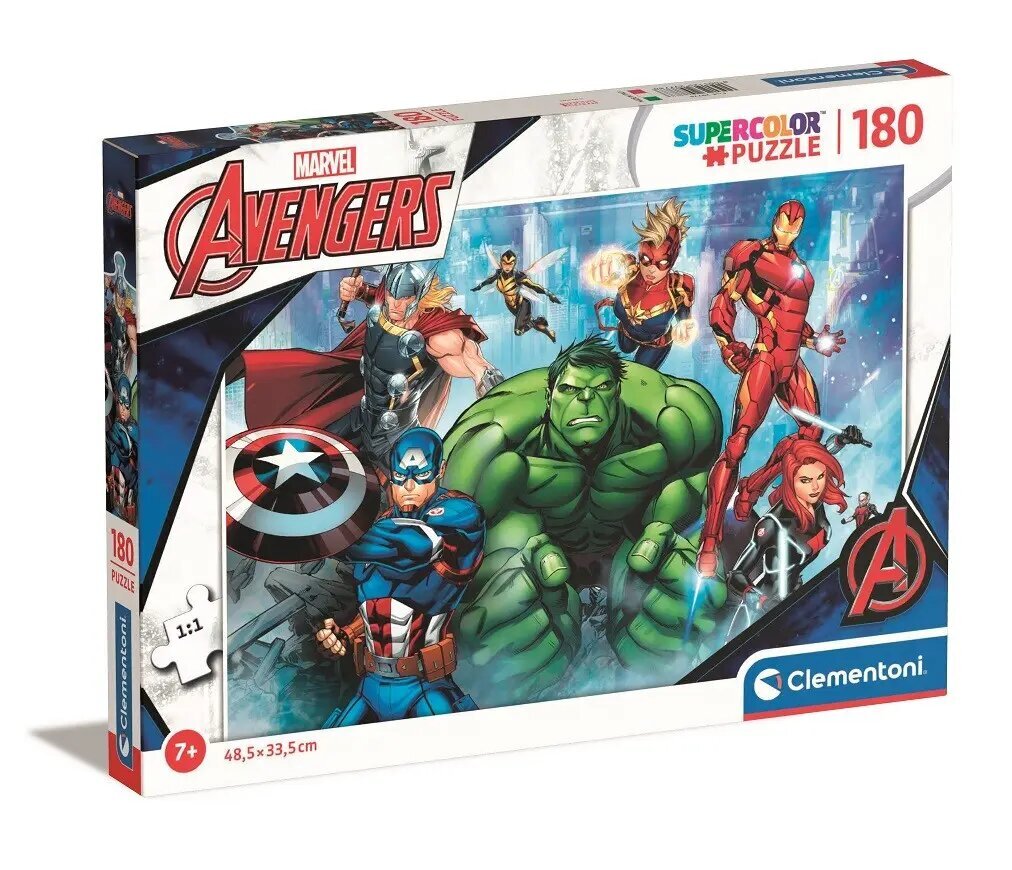 Pusle 180 osa Super Color The Avengers hind ja info | Pusled | kaup24.ee