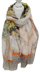 Тонкий женский шарф, пляжная шаль, коричневый цена и информация | Женские шарфы, платки | kaup24.ee