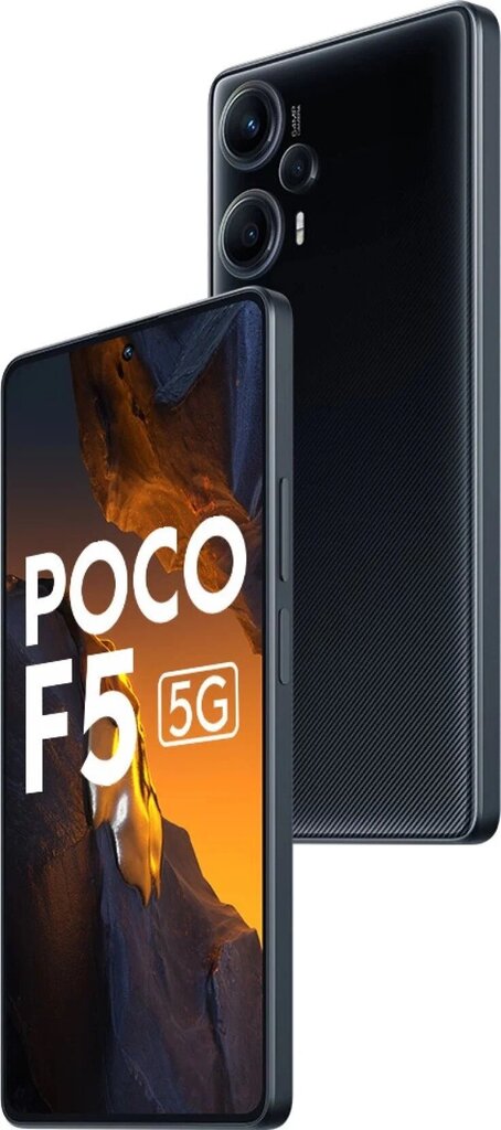 Poco F5 5G 12/256GB MZB0E5PEU Black цена и информация | Telefonid | kaup24.ee