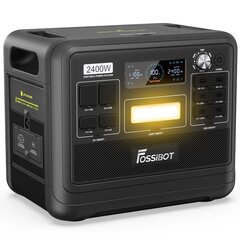 Портативная электростанция FOSSiBOT F2400, 2048Wh/640000mAh LiFePO4 Battery, 2400W(4600W Peak) цена и информация | Источники питания | kaup24.ee