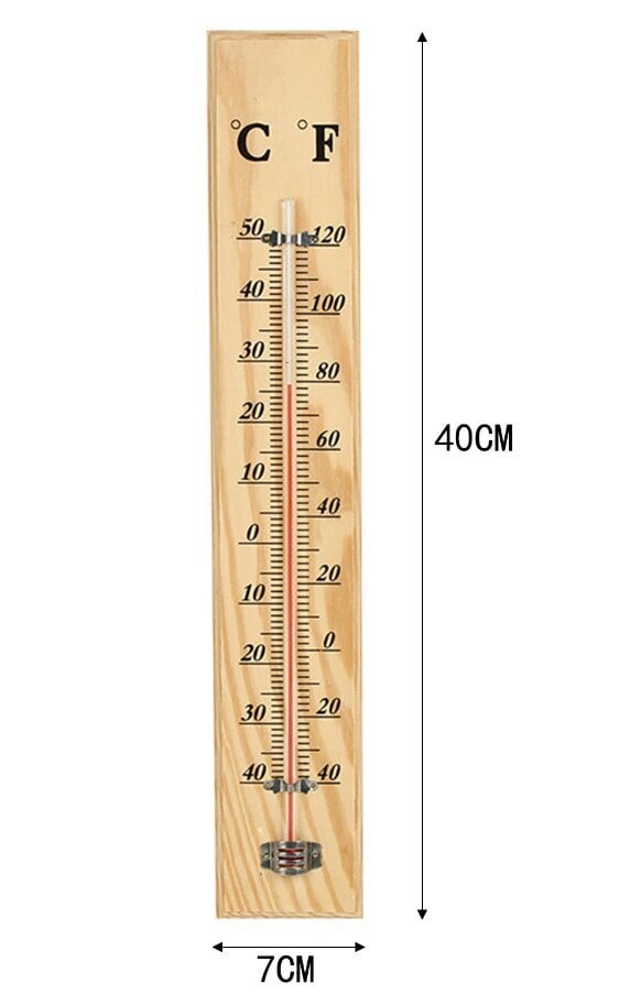 Termomeeter puidust hind ja info | Ilmajaamad, termomeetrid | kaup24.ee