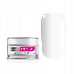 Küünte dekoratiivgeel Silcare Sugar Effect Gel Pure Line White, 10g цена и информация | Лаки для ногтей, укрепители для ногтей | kaup24.ee