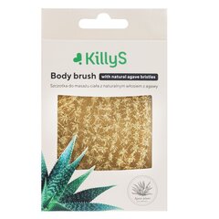 Щетка для тела с щетиной из агавы Killys Body Brush цена и информация | Масла, гели для душа | kaup24.ee