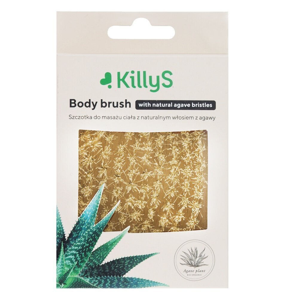 Agaaviharjastega kehahari Killys Body Brush цена и информация | Dušigeelid, õlid | kaup24.ee