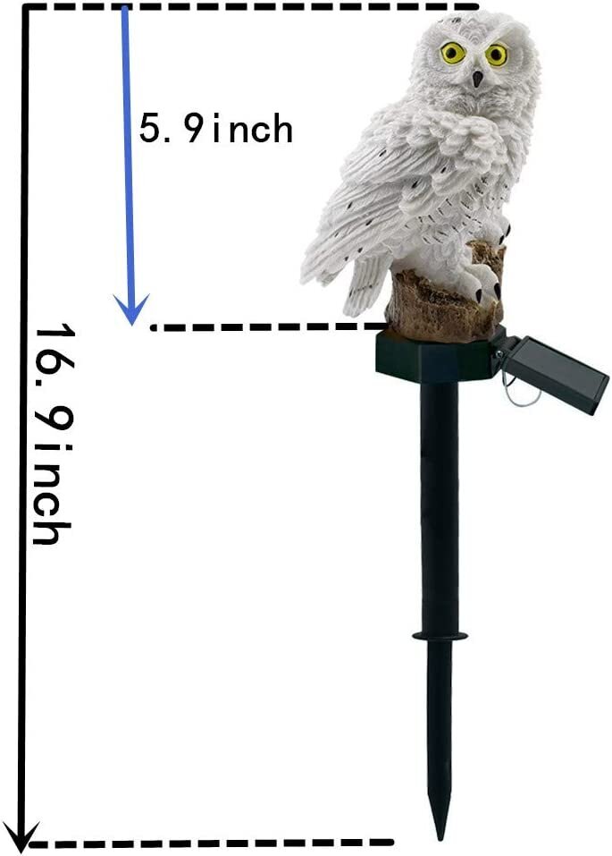 Aia LED-lamp Öökull, 13 cm/42,5 cm hind ja info | Aia- ja õuevalgustid | kaup24.ee