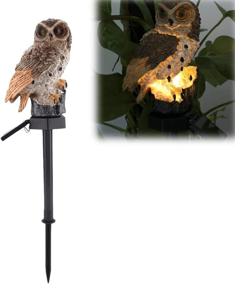 Aia LED-lamp Öökull, 13 cm/42,5 cm hind ja info | Aia- ja õuevalgustid | kaup24.ee