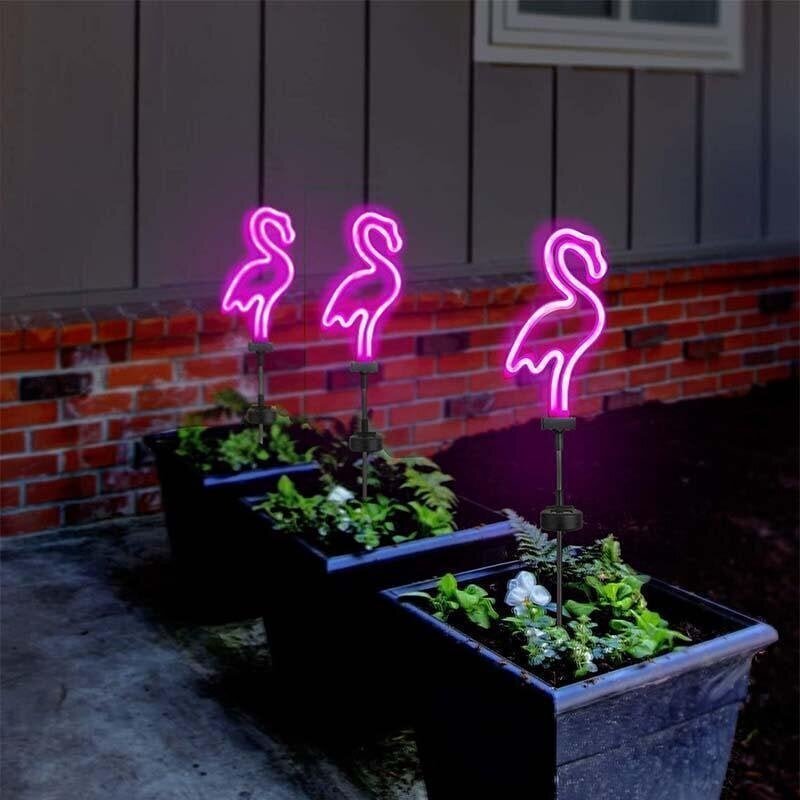 Aia LED-lamp NEON FLAMINGO hind ja info | Aia- ja õuevalgustid | kaup24.ee