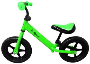 Tasakaaluratas R7 EVA ratastega, roheline цена и информация | Детский трехколесный велосипед - коляска с удобной ручкой управления для родителей Riff F95941 2в1, фиолетовый | kaup24.ee