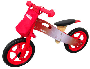 Puidust tasakaaluliikur R10 EVA ratastega, punane цена и информация | Детский трехколесный велосипед - коляска с удобной ручкой управления для родителей Riff F95941 2в1, фиолетовый | kaup24.ee