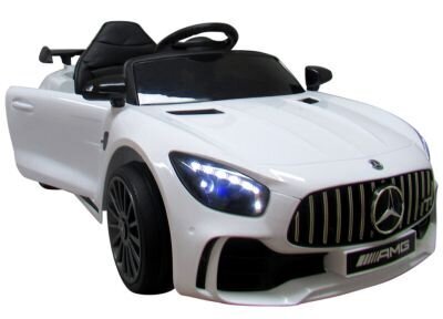 Mercedes GTR-S ühekohaline elektriauto lastele, valge hind ja info | Laste elektriautod | kaup24.ee