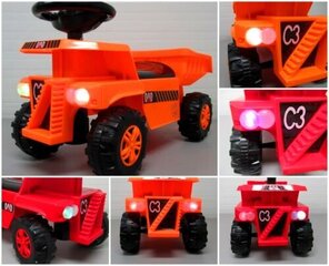 Laste tõukeauto J10 R-sport muusika ja tuledega, punane värv hind ja info | Imikute mänguasjad | kaup24.ee