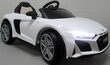 Laste akuauto AUDI R8 Sport WHITE, 2 juhtimisviisi цена и информация | Laste elektriautod | kaup24.ee