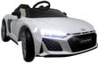Laste akuauto AUDI R8 Sport WHITE, 2 juhtimisviisi цена и информация | Laste elektriautod | kaup24.ee