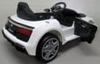 Laste akuauto AUDI R8 Sport WHITE, 2 juhtimisviisi цена и информация | Laste elektriautod | kaup24.ee