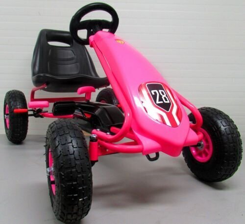 Käsipiduriga laste kart G4 PINK hind ja info | Poiste mänguasjad | kaup24.ee