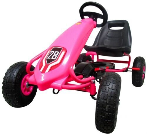 Käsipiduriga laste kart G4 PINK hind ja info | Poiste mänguasjad | kaup24.ee