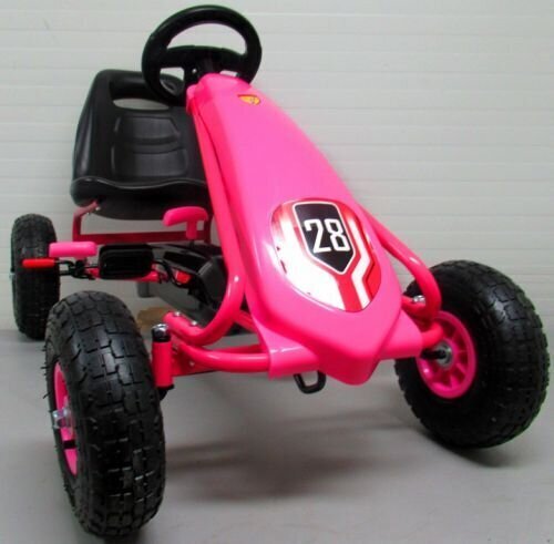 Käsipiduriga laste kart G4 PINK hind ja info | Poiste mänguasjad | kaup24.ee