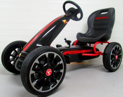 Abarth Black käsipiduriga laste kart цена и информация | Poiste mänguasjad | kaup24.ee