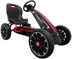 Abarth Black käsipiduriga laste kart hind ja info | Poiste mänguasjad | kaup24.ee