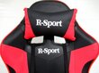 Massaažifunktsiooniga mängutool K3 R-Sport, punane/must цена и информация | Kontoritoolid | kaup24.ee