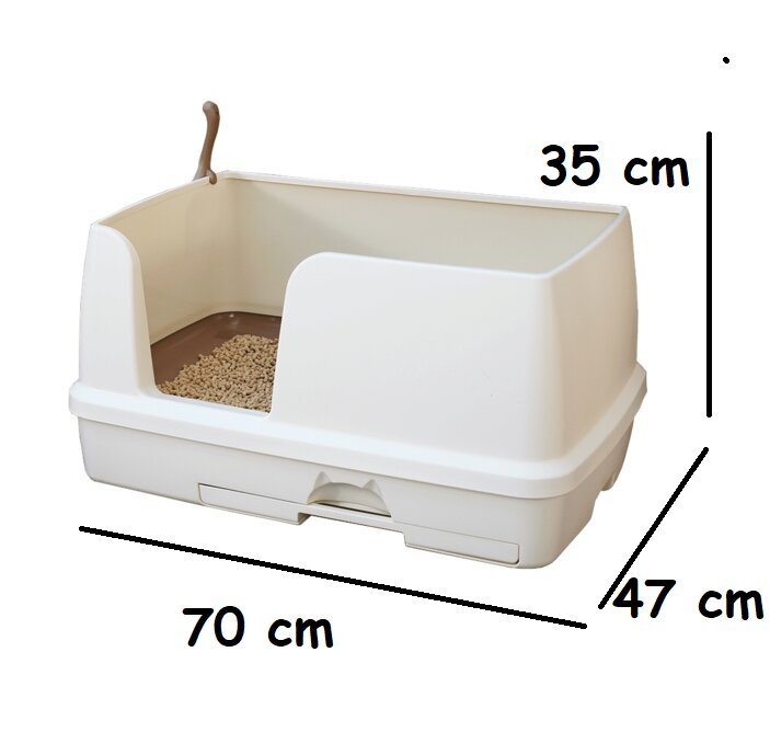 XL Kahetasandiline kassiliivakast stardikomplekt (kast+graanulid 2X1,6kg+ 4 padjandit) Jaapanist pärit XL Tidy Cats Breeze cat litter box BIG originaalversioon (Jaapani kassiliivakast) цена и информация | Liivakastid kassidele | kaup24.ee