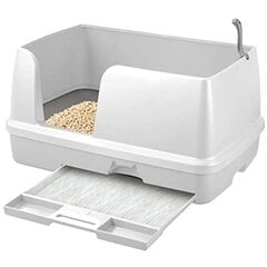 XL Kahetasandiline kassiliivakast stardikomplekt (kast+graanulid 2X1,6kg+ 4 padjandit) Jaapanist pärit XL Tidy Cats Breeze cat litter box BIG originaalversioon (Jaapani kassiliivakast) цена и информация | Туалеты для кошек | kaup24.ee