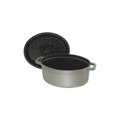 Кастрюля чугунная овальная Staub 40509-320-0, графит, 5,5 л цена и информация | Кастрюли, скороварки | kaup24.ee