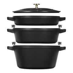 Staub La Cocotte 4,2 л Круглая чугунная форма для запекания цена и информация | Кастрюли, скороварки | kaup24.ee