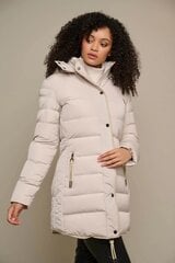 Rino&Pelle женское зимнее пальто NUSA, натуральный белый цвет цена и информация | Женские пальто | kaup24.ee