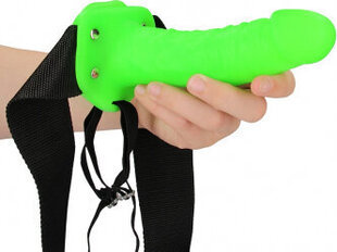 Strap-On rihm Ouch Glow in the Dark, 18 cm цена и информация | БДСМ и фетиш | kaup24.ee