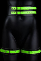 Reiepaelad, vöö ja käerauad Ouch Glow in the Dark, L/XL dydžio hind ja info | BDSM ja fetish | kaup24.ee