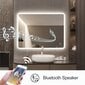 LED peegel Madrid 100x70cm Bluetooth, Anti-fog, Touch, Dimmer hind ja info | Vannitoa peeglid | kaup24.ee
