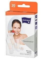Matopat Patches являются полупрозрачными, 20 штук, 9 упаковок упаковки цена и информация | Аптечки | kaup24.ee