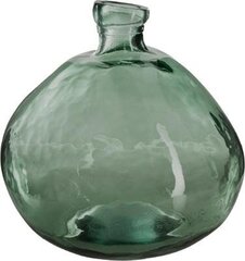 Ümbertöödeldud klaasist vaas Rohi, roheline, 23 cm цена и информация | Вазы | kaup24.ee