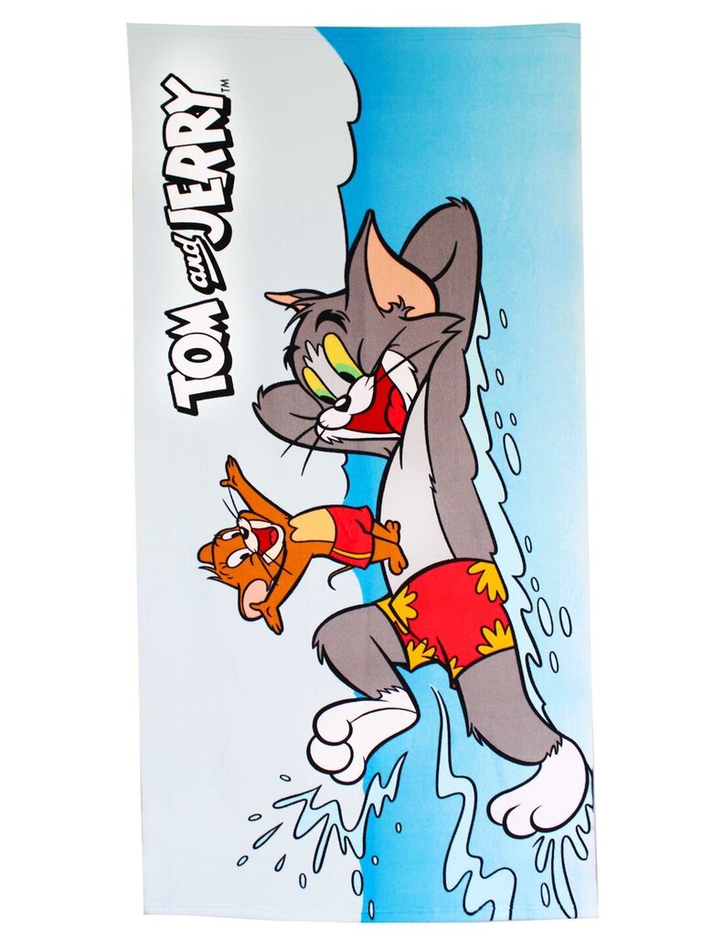 Rannarätik Tom & Jerry, 70x140 cm цена и информация | Rätikud, saunalinad | kaup24.ee