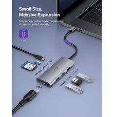 USB-C adapter 7-in-1, VAVA VA-UC017 цена и информация | Адаптеры и USB-hub | kaup24.ee