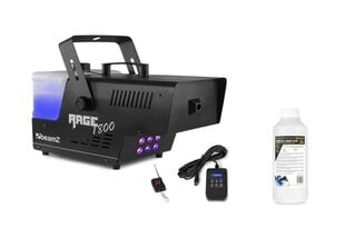 Комплект beamZ Rage 1800LED машина для дыма с таймером + beamZ FSMF1E-C жидкость для дыма 1л цена и информация | Праздничные декорации | kaup24.ee