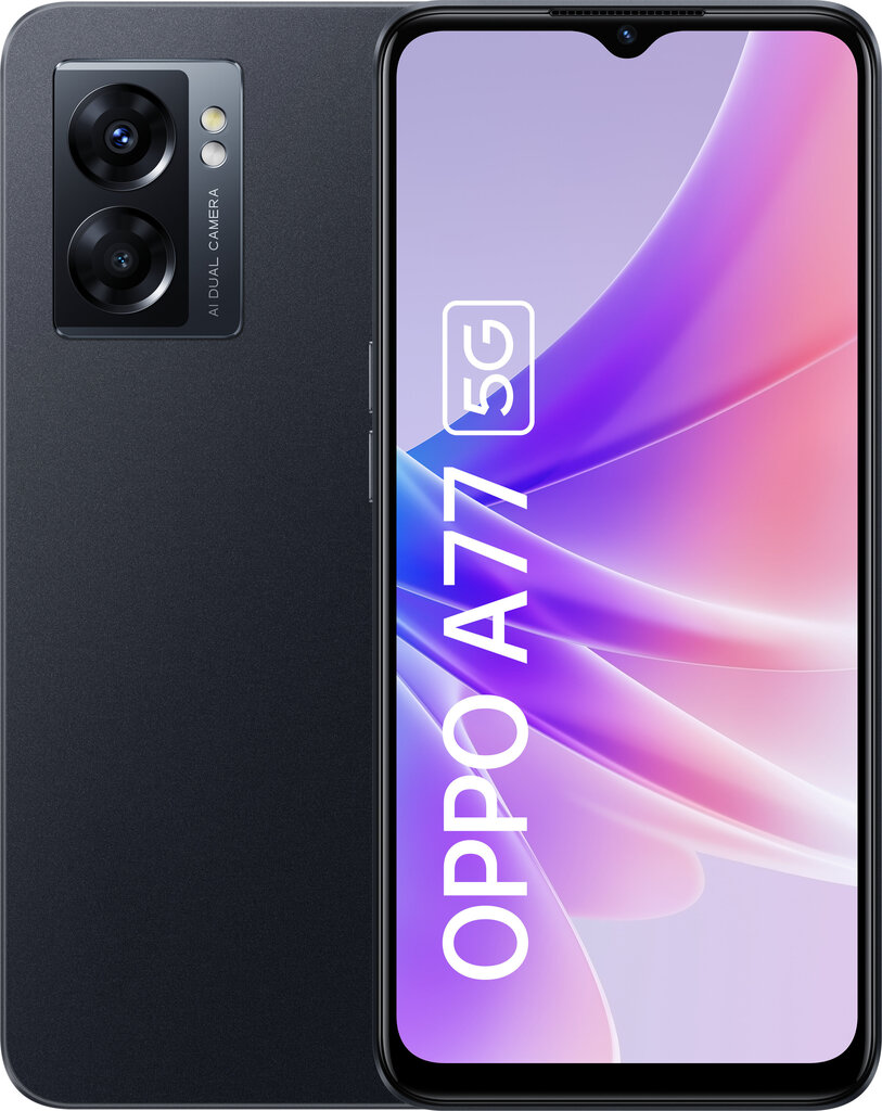 Oppo A77 5G 4/64GB Black hind ja info | Telefonid | kaup24.ee