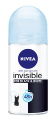 Nivea B & W puhas kuuli deodorant naistele 50ml, 6 pakendikomplekti цена и информация | Дезодоранты | kaup24.ee