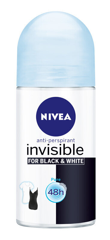 Nivea B & W puhas kuuli deodorant naistele 50ml, 6 pakendikomplekti цена и информация | Deodorandid | kaup24.ee