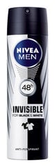 Nivea mehed B & W Power Spray deodorant meestele 150ml, 6 pakendikomplekti цена и информация | Дезодоранты | kaup24.ee