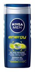 Nivea Men Energy Dušš Jelly Men's 250ml, 6 pakendikomplekti hind ja info | Dušigeelid, õlid | kaup24.ee