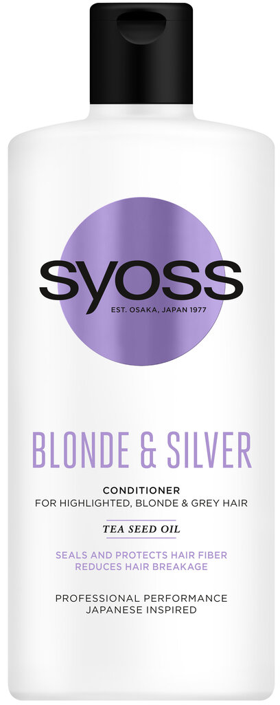 Syoss blond ja hõbeda palsam 440ml, 6 pakendikomplekti hind ja info | Juuksepalsamid | kaup24.ee